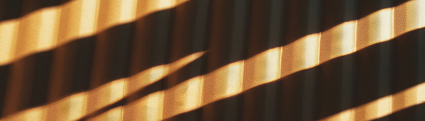 Poster - Detailed texture of corrugated cardboard revealing ridges and shadows in a bright setting