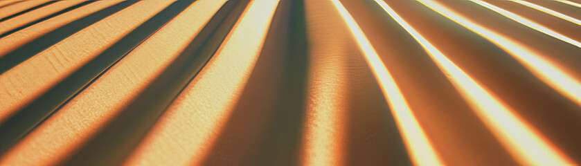 Leinwandbilder - Corrugated cardboard texture with shadows and bright background for design purposes