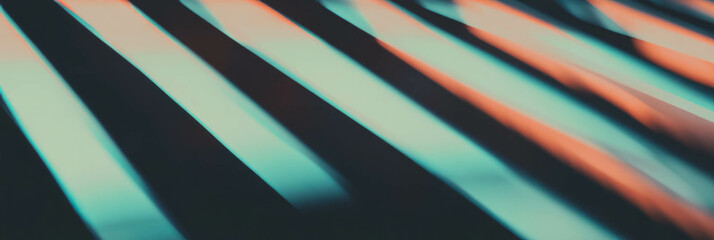 Poster - Diagonal intersecting lines create a dynamic sense of direction against a bright background