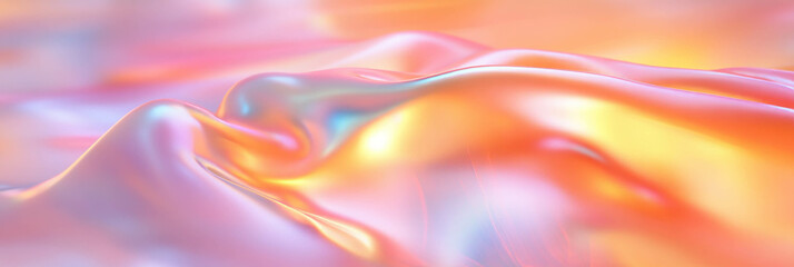 Poster - Flowing curves and smooth transitions create a graceful and fluid design in bright tones
