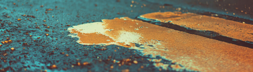 Poster - Grungy cement surface showcasing dirt and stains against a bright backdrop
