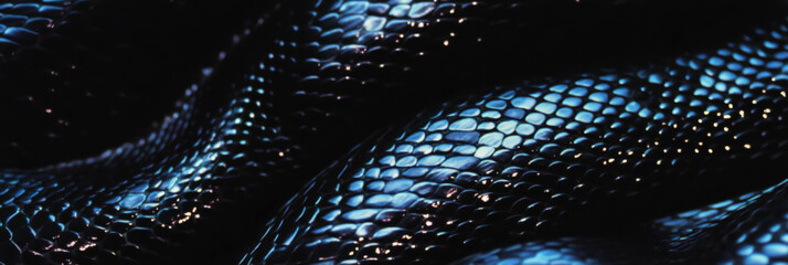 Poster - Hand-drawn snake skin with a mix of small and large scales for an engaging visual design