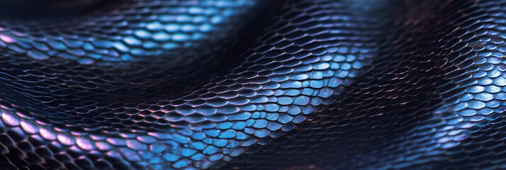 Poster - Hand-drawn snake skin showcasing detailed textures and subtle shading for a unique design