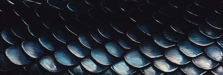 Poster - Detailed hand-drawn snake skin texture showcasing three-dimensional depth for design use