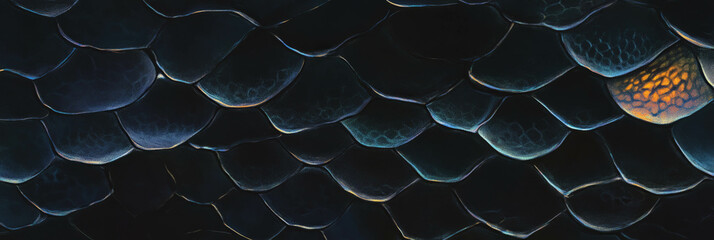 Poster - Hand-drawn snake skin texture featuring circular patterns and intricate details