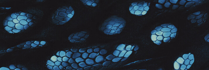 Aufkleber - Hand-drawn snake skin pattern with circular designs and intricate texture for banner use