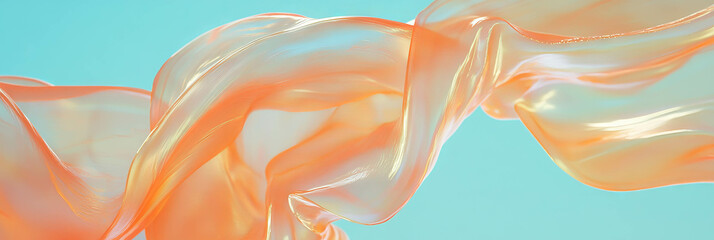 Aufkleber - Intertwined ribbons and flowing shapes convey a sense of freedom and movement