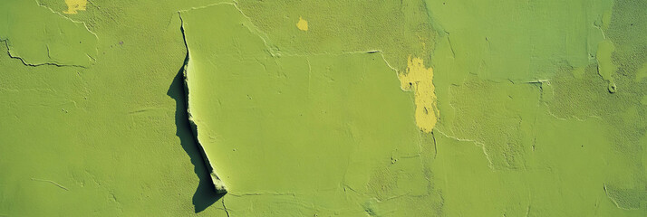 Poster - Light lime green cement wall texture creates a bright and smooth background for banners and designs