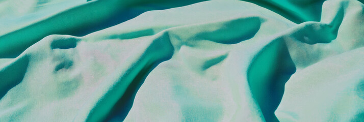 Aufkleber - Light teal cotton fabric with percale weave offering a crisp texture for various uses