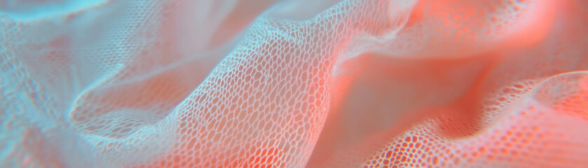 Poster - Intricate lace macro texture captures delicate patterns against bright background