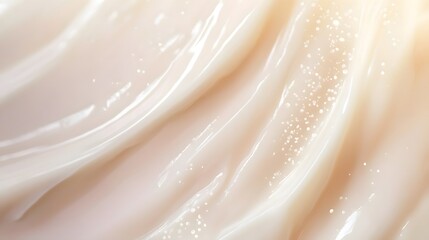 Aufkleber - Elegant sheer delicate fabric billowing and flowing in soft diffused light creating a dreamy ethereal texture and pattern  The fabric has a luxurious sumptuous appearance with a glowing