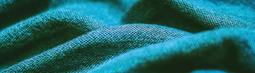 Poster - Macro texture of linen showcasing slubs and a textured surface against a bright backdrop