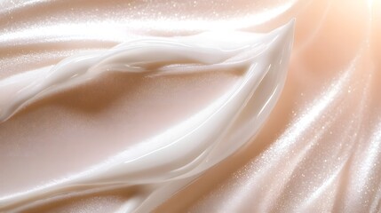 Leinwandbilder - Exquisite fabric textures and flowing luxurious satin drapes captured in soft ethereal lighting creating a sensual romantic and opulent scene