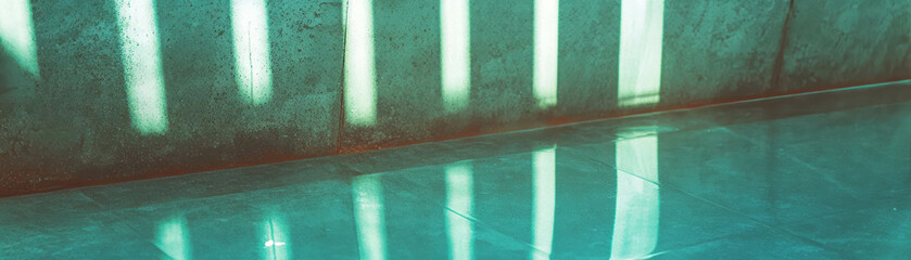 Poster - Smooth polished cement surface with soft lighting and subtle variations created for a bright setting