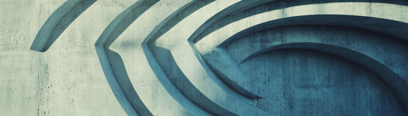 Poster - Unique swirled concrete patterns create a striking decorative effect for banners