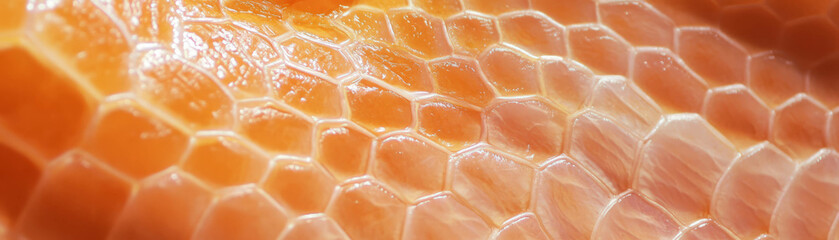 Poster - Intricate patterns of snake skin texture with smooth surface on bright background