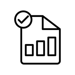 Poster - file chart vector icon