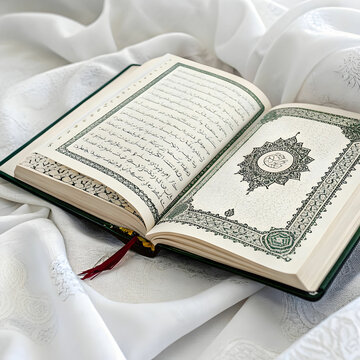 quran with white background