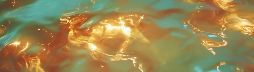 Poster - Unique view of Venetian plaster with high gloss finish highlighted by multiple light sources