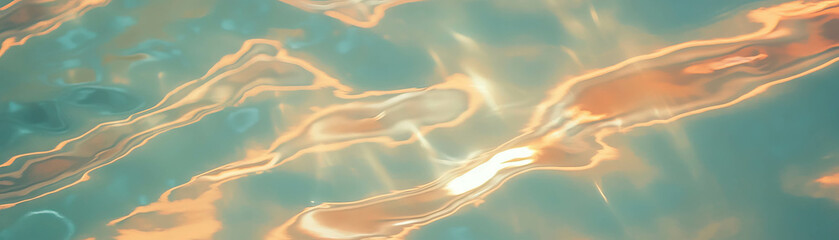 Poster - Bright reflections of Venetian plaster with high gloss finish in a luminous setting