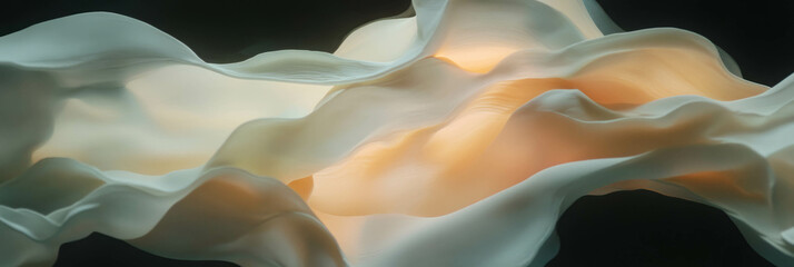 Poster - Layered Venetian plaster creates dynamic movement with light in a vibrant backdrop