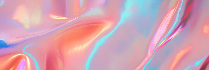 Poster - Pearlescent Venetian plaster creates a dreamy atmosphere with soft light in the background