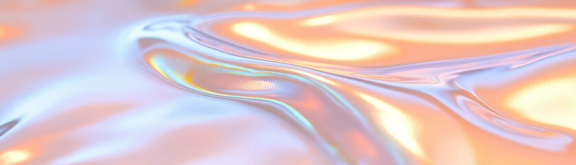 Aufkleber - Elegant Venetian plaster with a pearlescent sheen creating a soft glow on a bright backdrop