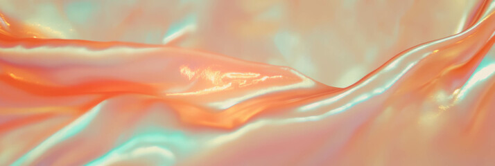 Aufkleber - Venetian plaster with pearlescent sheen creating a soft glow on a bright background