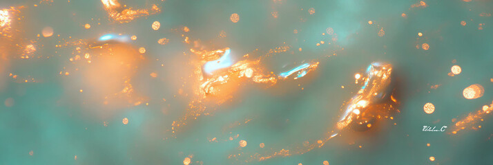 Aufkleber - Venetian plaster surface with pearlescent sheen and soft ambient lighting in a bright setting