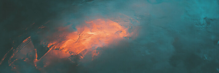 Poster - Venetian plaster with rough texture illuminated by dramatic backlighting for creative design