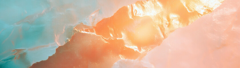 Poster - Textured Venetian plaster with subtle pattern and bright light effect for banners