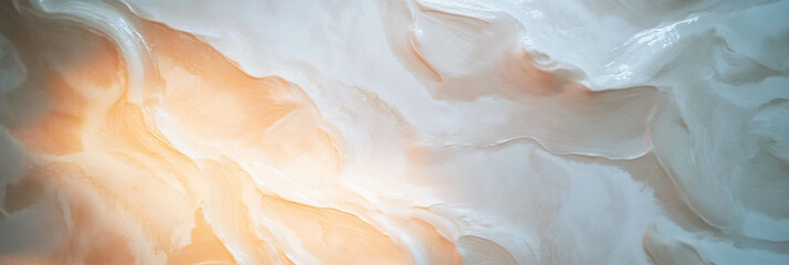 Poster - Venetian plaster with subtle pattern and light effects on a bright background