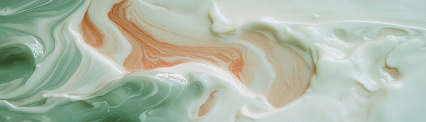 Poster - Swirling pattern of Venetian plaster illuminated by soft light for a bright design backdrop