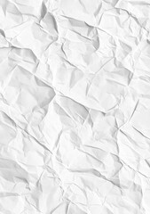 Poster - Crumpled white paper texture background