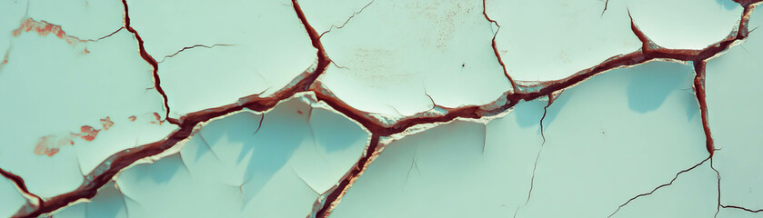 Aufkleber - Close-up of cracked paint texture with halftone dots enhancing visual details