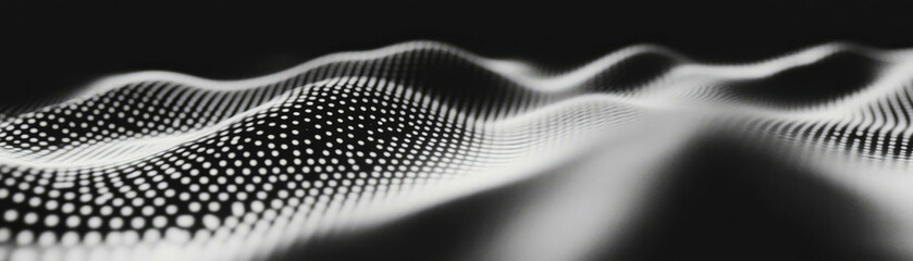 Poster - Halftone texture reveals flowing water in dynamic close-up from above