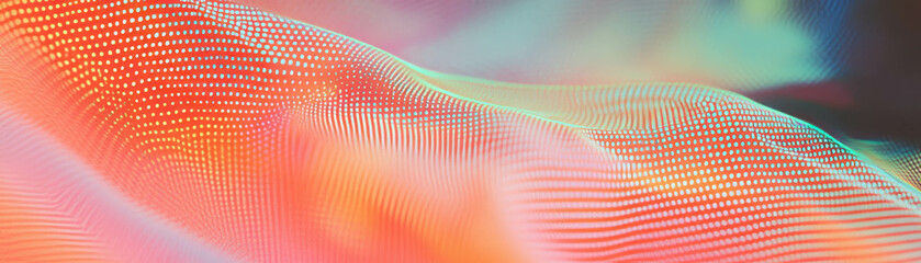 Aufkleber - Close-up of smoke dissipating with halftone texture creating a gradient effect in the air