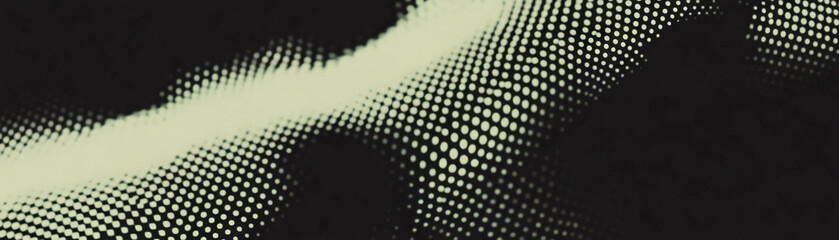 Poster - Fragmented square with halftone texture creates a unique visual depth and interest