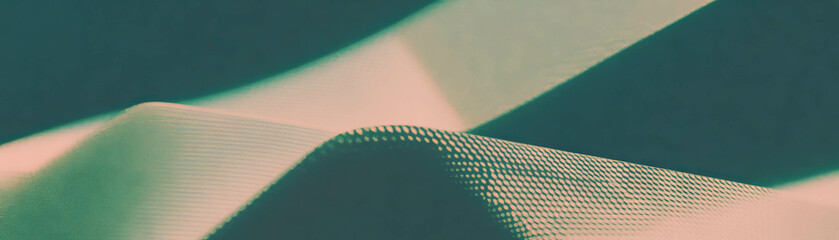 Aufkleber - Geometric arrangement of halftone triangles viewed from above with intricate texture