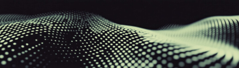 Poster - Halftone texture creating an abstract background of random dots and patterns