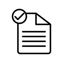 Poster - file document check vector icon