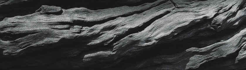 Aufkleber - Captivating halftone texture of rough tree bark with deep grooves and organic details