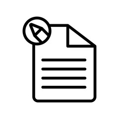 Poster - file document edit vector icon