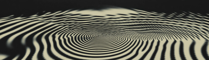 Poster - Swirling pattern of halftone dots creating a dynamic convergence effect in grunge texture