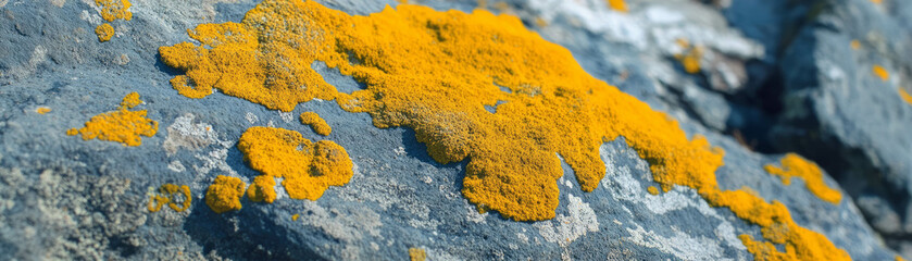 Aufkleber - Moss and grunge textures captured in halftone effect on rocky surface