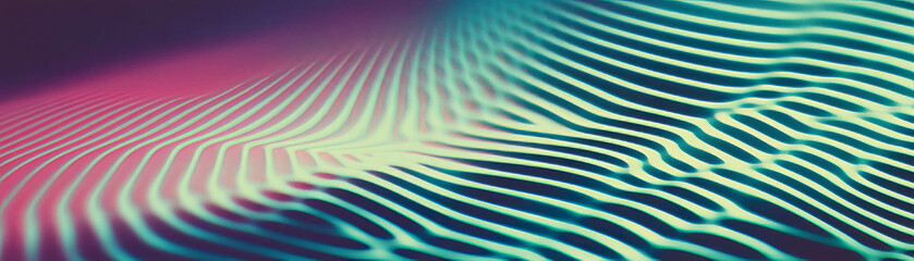 Poster - Complex moire patterns created by overlapping transparent circles with halftone texture