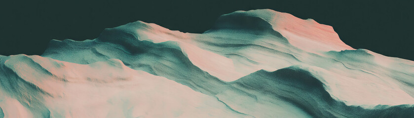 Poster - Abstract halftone texture of layered rock formations in grunge style