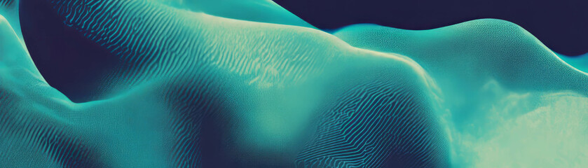 Poster - Wavy flowing lines with varied halftone texture creating a dynamic grunge background