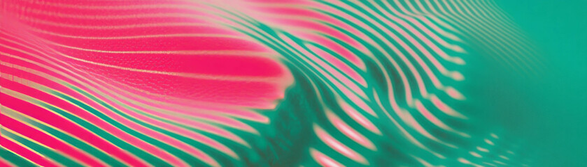 Poster - Wavy halftone lines create a vibrant flowing effect with close-up detail