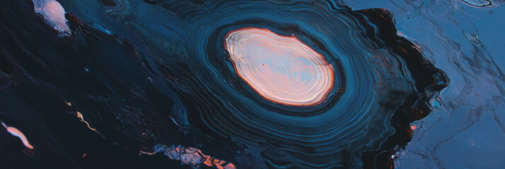Poster - Exploring cross-section of a tree trunk highlighting intricate rings and bark texture